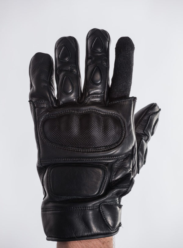cut fingers off leather gloves