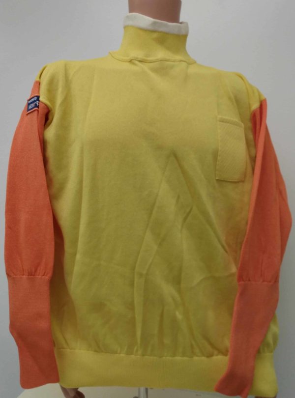 Keel Pullover hi viz yellow with orange sleeves - lossy
