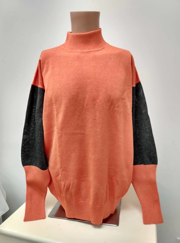 Keel pullover orange and black - lossy